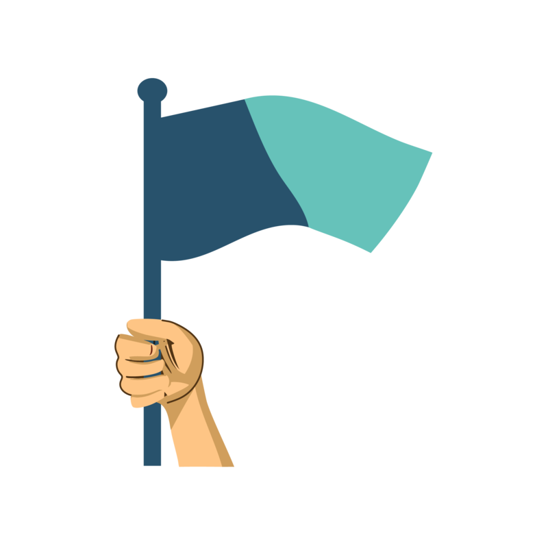 Picto Conviction (Belief) - Drapeau des valeurs par Pragmacie